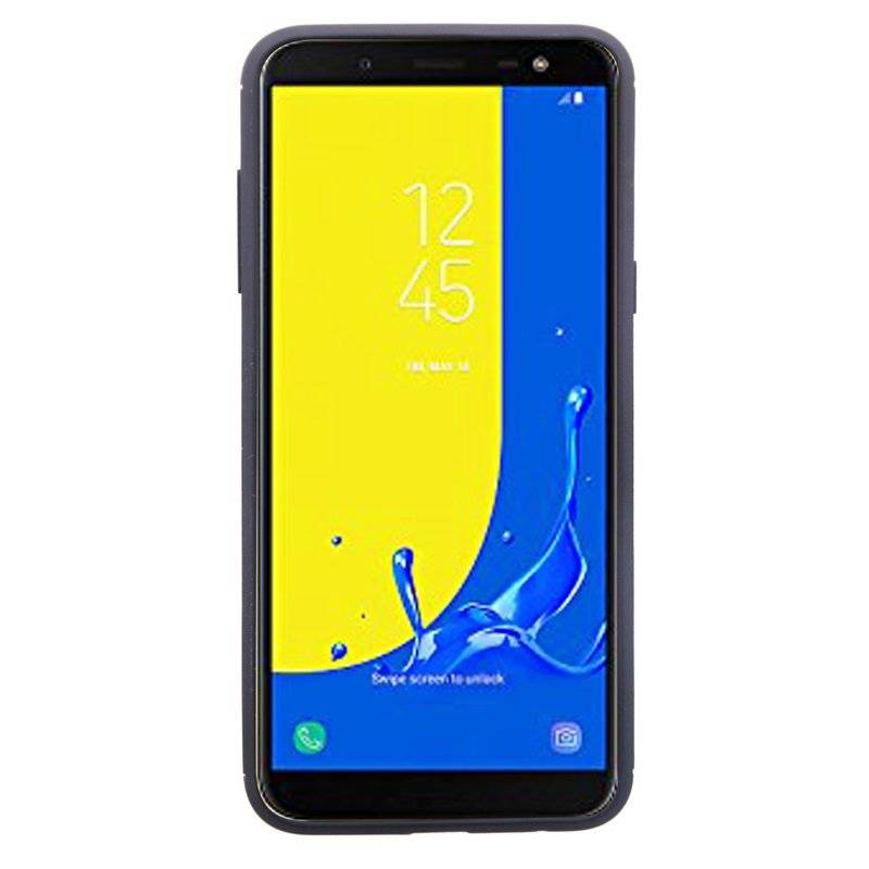 Samsung Galaxy J6 2018 Handy Silikon Schutzhülle Cover Case Schwarz