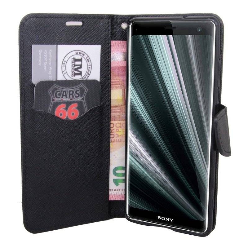 Sony Xperia XZ3 Handyhülle Tasche Flip Case Schutzhülle Schwarz