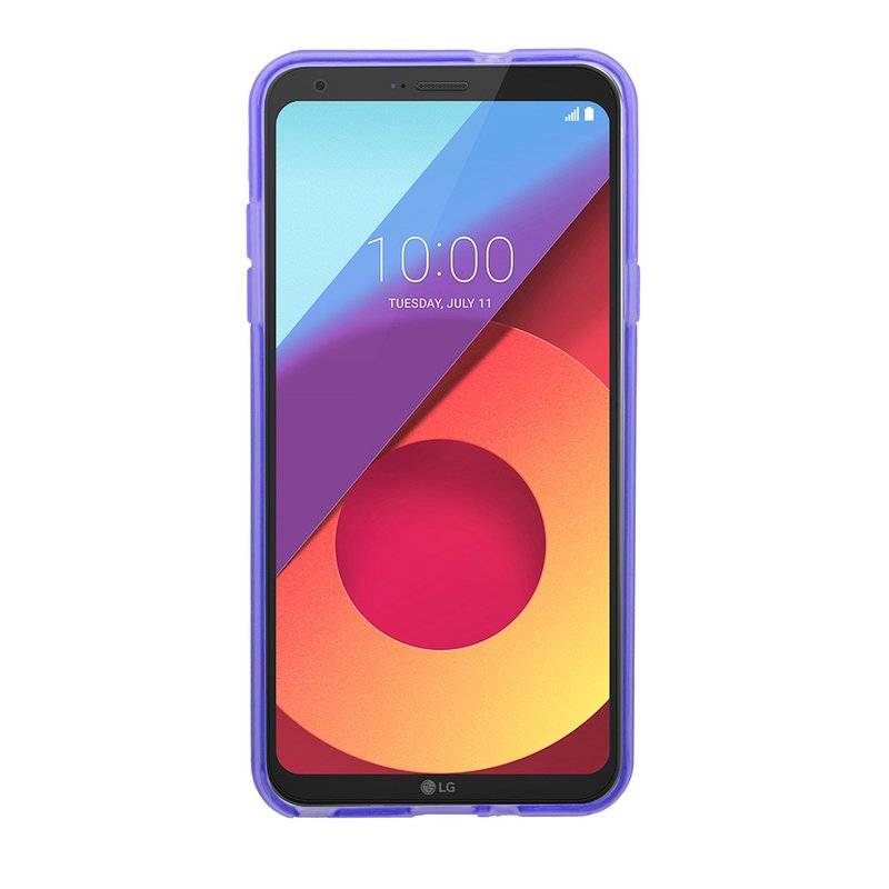 LG Q6 Handy Silikon Schutzhülle Cover Case Lila
