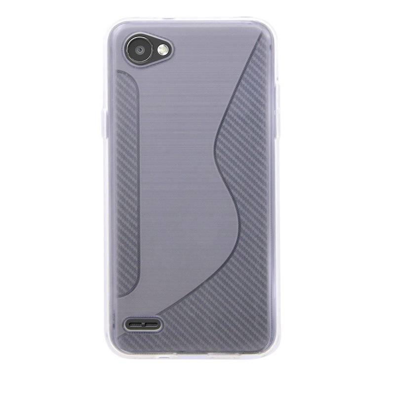 LG Q6 Handy Silikon Schutzhülle Cover Case Transparent