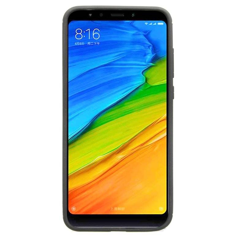 Xiaomi Redmi 5 Plus Silikon Schutzhülle Cover Case Schwarz