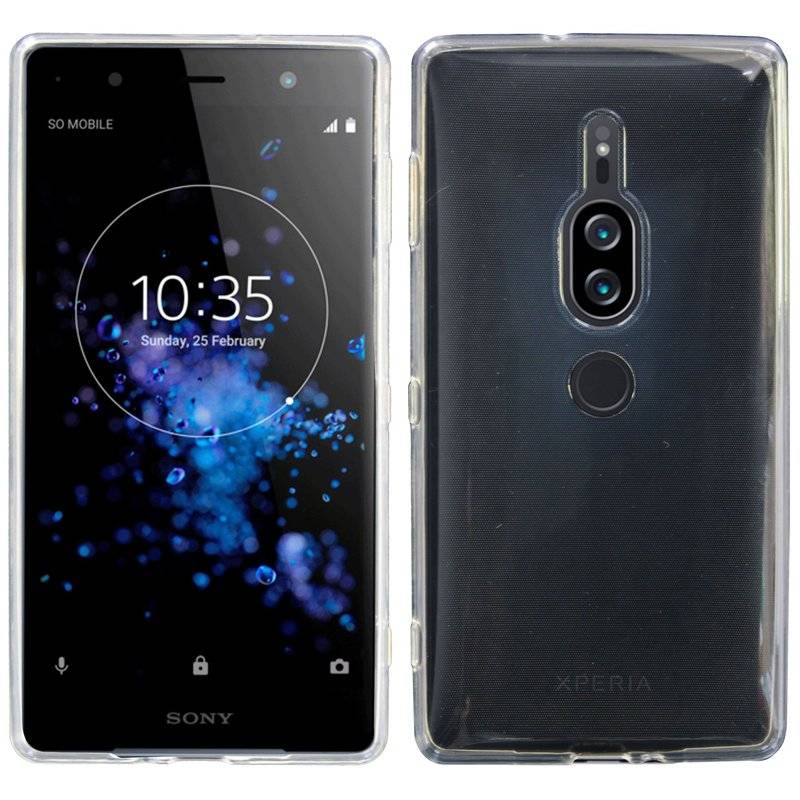 Sony Xperia XZ2 Premium Silikon Hülle Cover Case Transparent