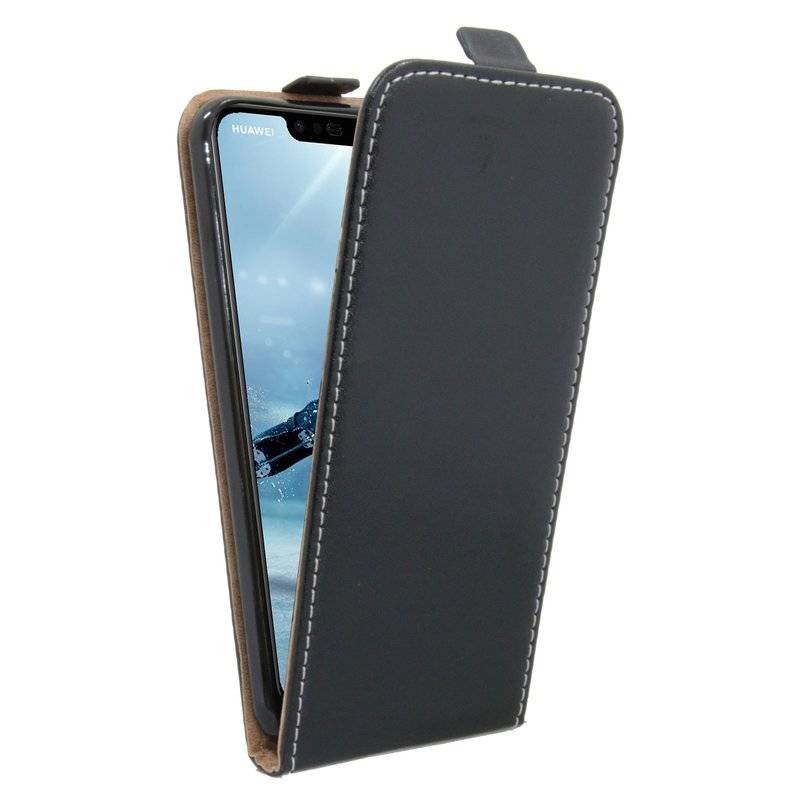 Huawei P Smart+ (Plus) Tasche Flip Case Schutzhülle Schwarz