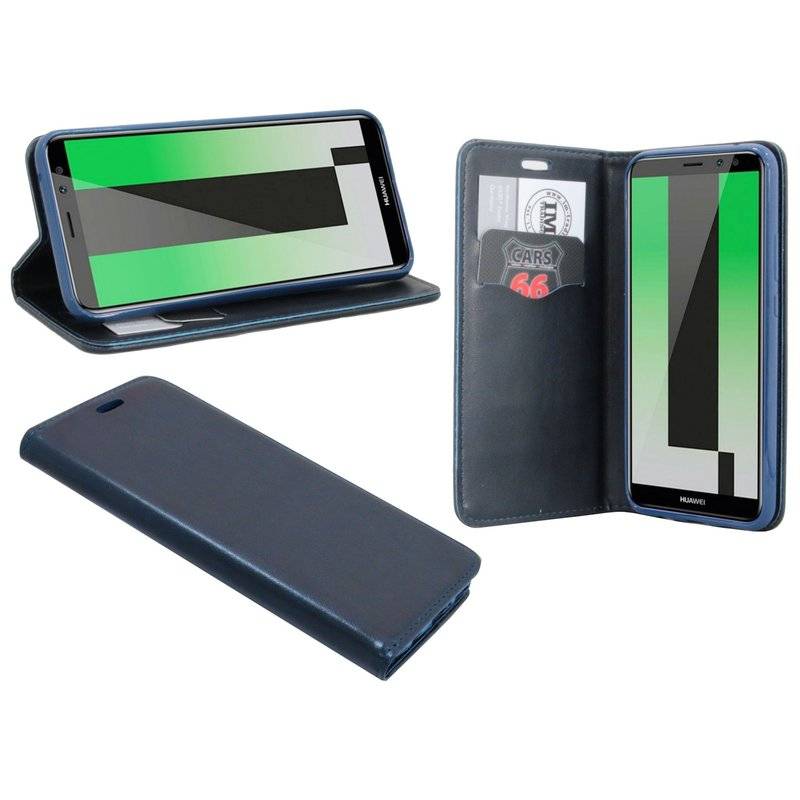Huawei Mate 20 Lite Tasche Flip Case Handy Schutzhülle Blau