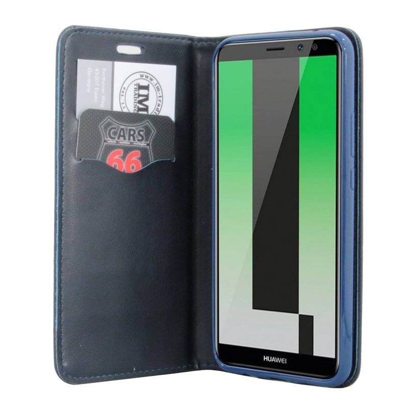 Huawei Mate 20 Lite Tasche Flip Case Handy Schutzhülle Blau