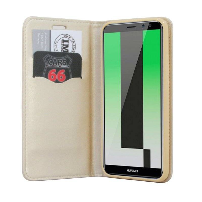 Huawei Mate 20 Lite Tasche Flip Case Handy Schutzhülle Gold