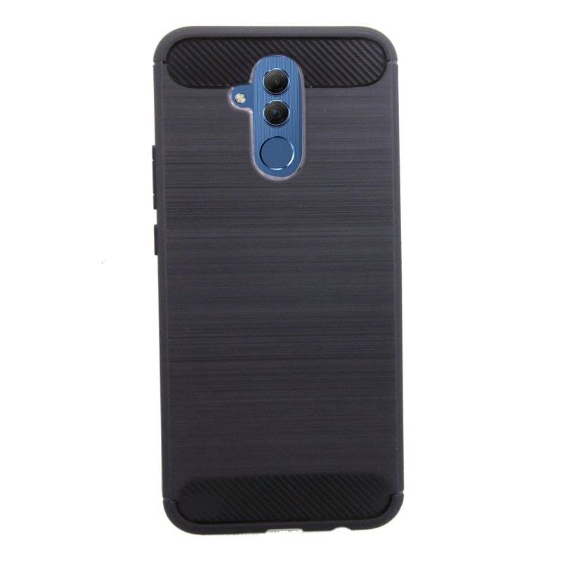 Huawei Mate 20 Lite Silikon Hülle Cover Case Carbon Schwarz