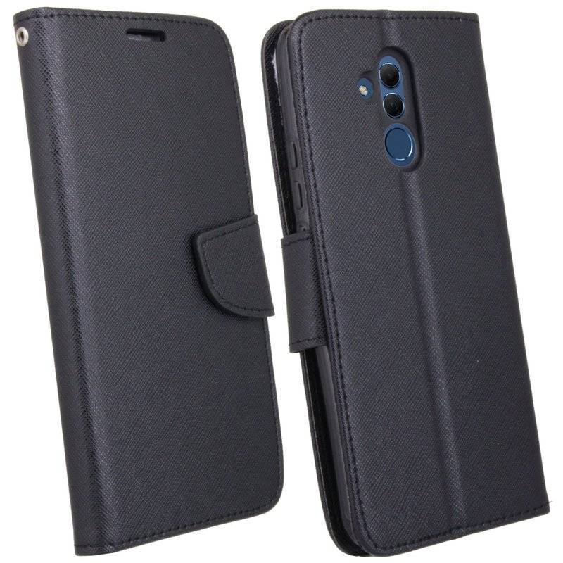 Huawei Mate 20 Lite Tasche Flip Case Buchtasche Schutzhülle Schwarz