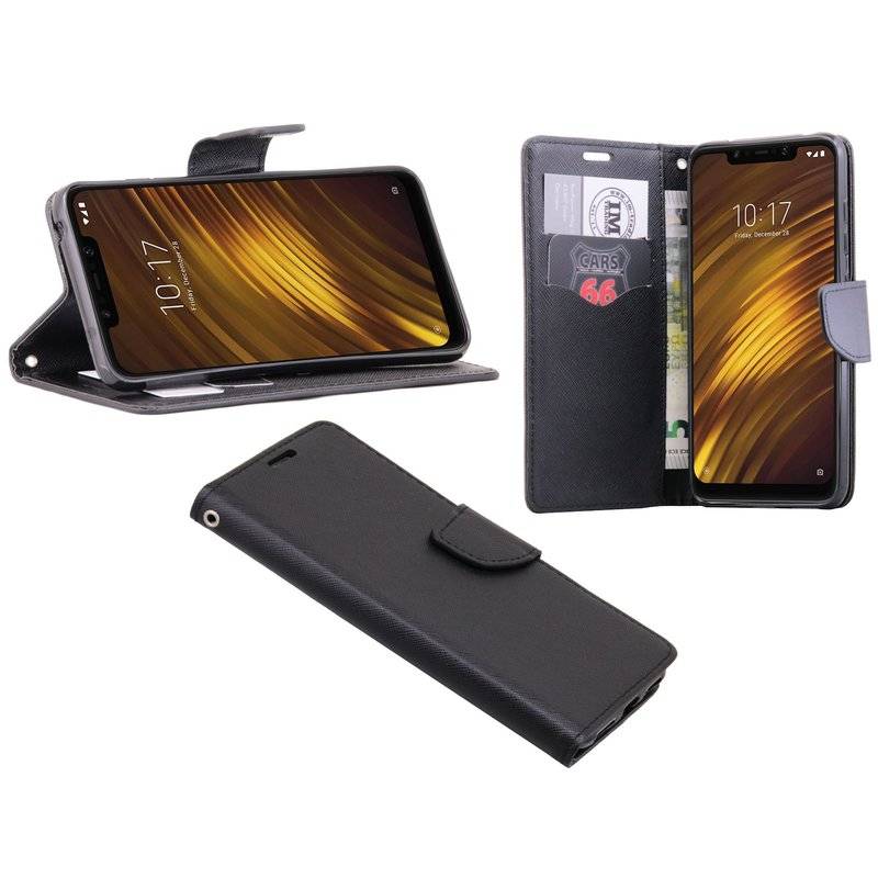 Xiaomi PocoPhone F1 Tasche Flipcase Schutzhülle Schwarz