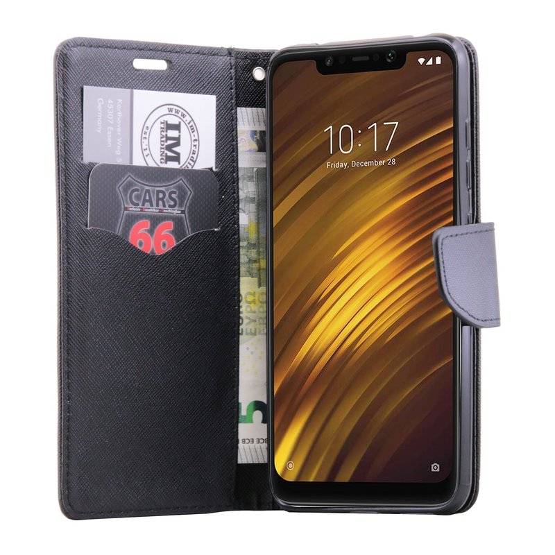 Xiaomi PocoPhone F1 Tasche Flipcase Schutzhülle Schwarz