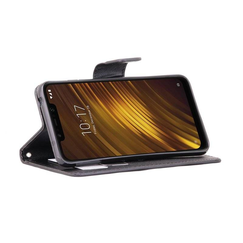 Xiaomi PocoPhone F1 Tasche Flipcase Schutzhülle Schwarz