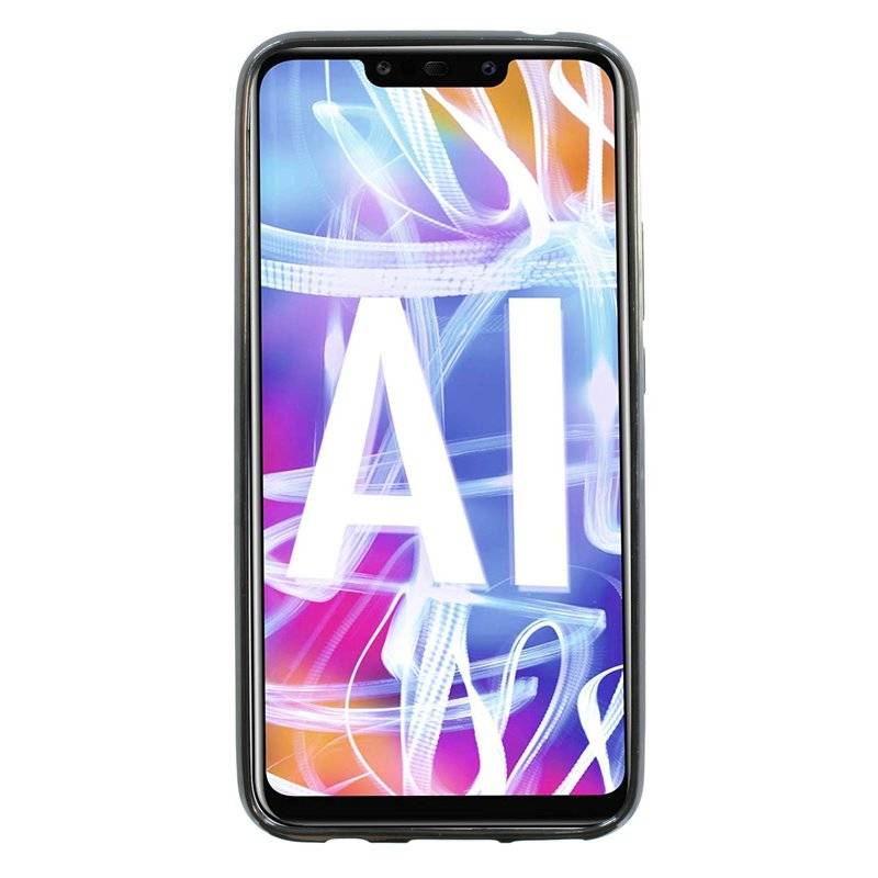 Huawei Mate 20 Lite Silikon Hülle S-Line Cover Case Bumper Schwarz