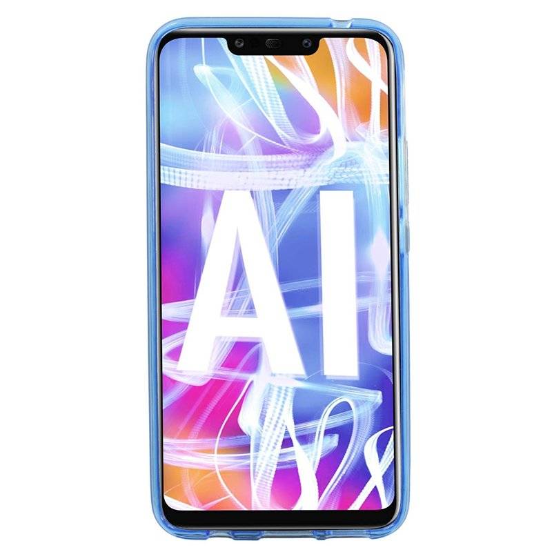 Huawei Mate 20 Lite Silikon Hülle S-Line Cover Case Bumper Blau