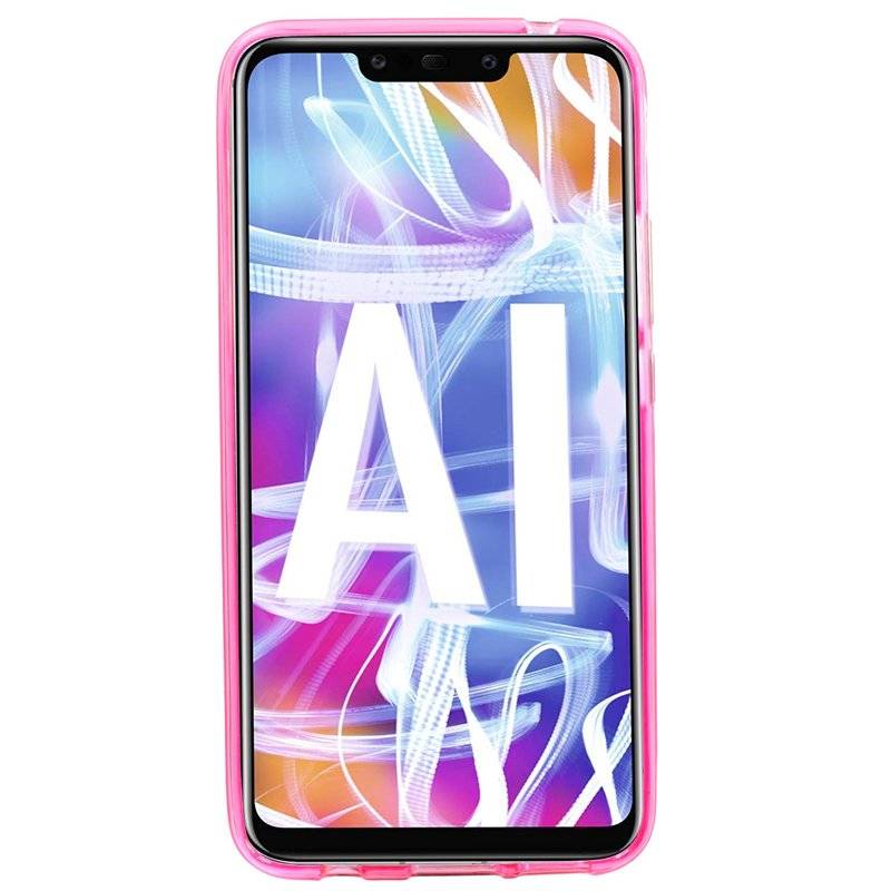 Huawei Mate 20 Lite Silikon Hülle S-Line Cover Case Bumper Pink