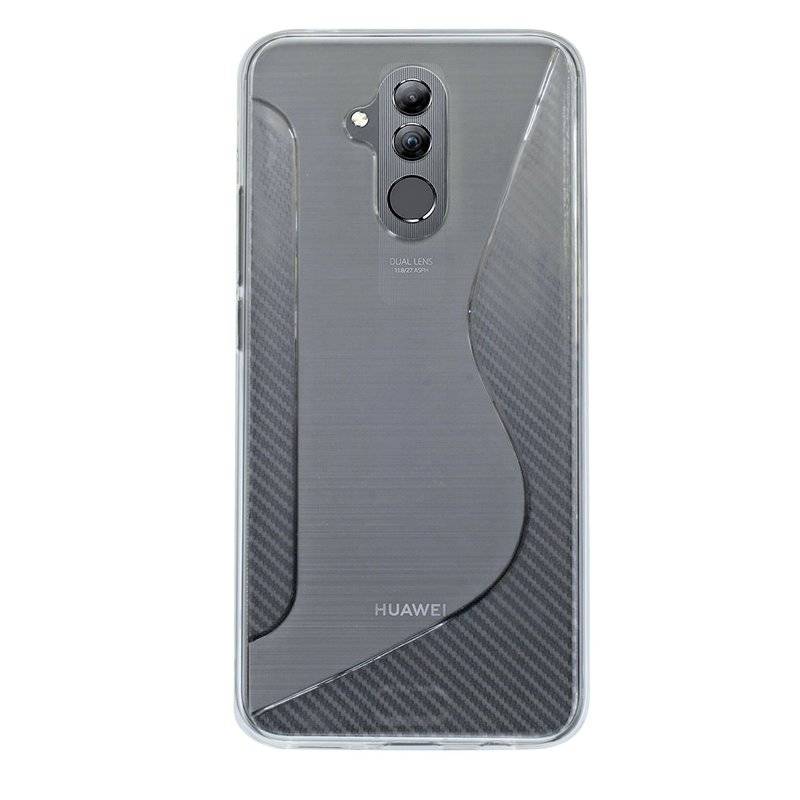 Huawei Mate 20 Lite Silikon Hülle S-Line Cover Case Bumper Transparent