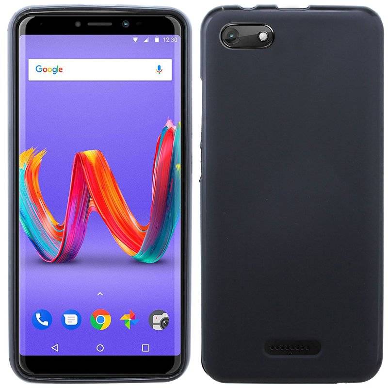 Wiko Harry 2 Silikon Hülle Cover Case Schwarz