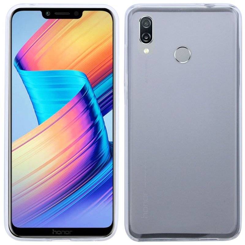 Honor Play Silikon Hülle Schwarz Cover Case Bumper Transparent