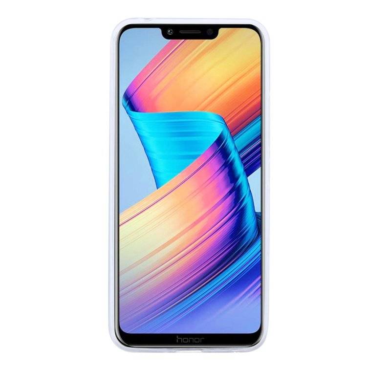 Honor Play Silikon Hülle Schwarz Cover Case Bumper Transparent