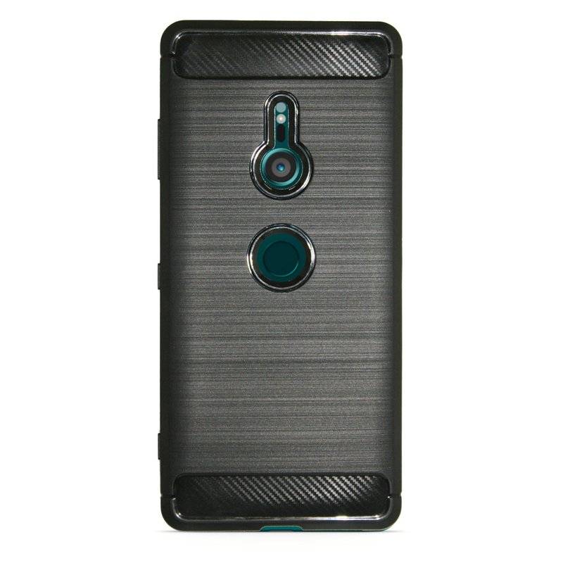 Sony Xperia XZ3 Silikon Hülle Schwarz Cover Case Bumper