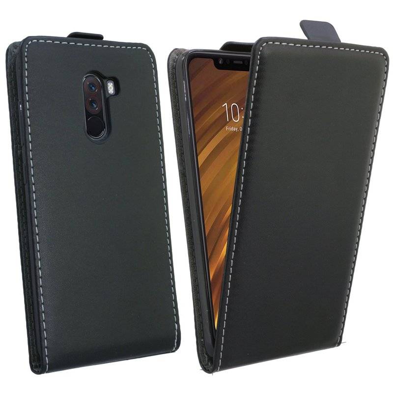 Xiaomi Pocophone F1 Tasche Flip Case Handy Schutzhülle Schwarz
