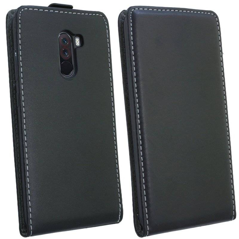 Xiaomi Pocophone F1 Tasche Flip Case Handy Schutzhülle Schwarz