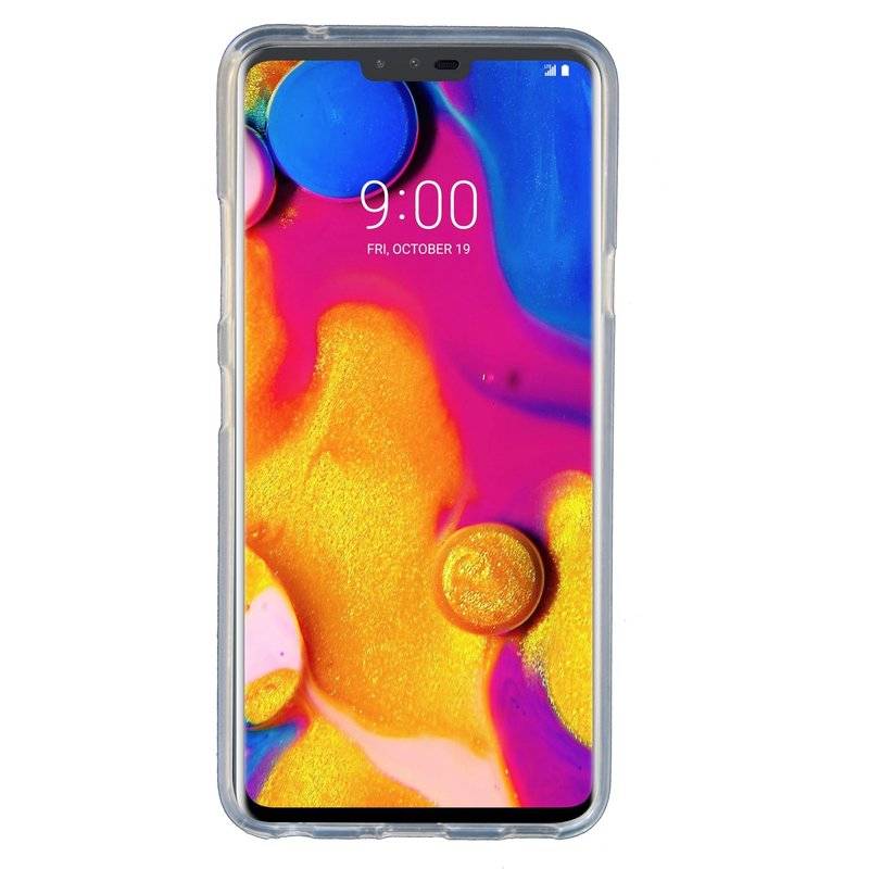 LG V40 ThinQ Silikon Hülle Cover Case Transparent