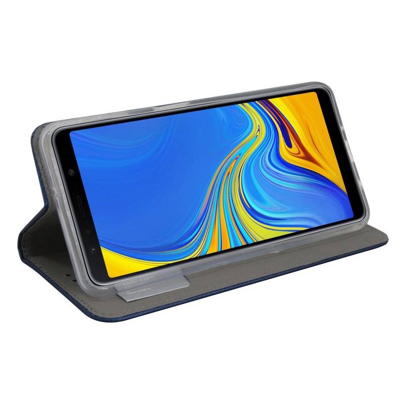 Samsung Galaxy A7 2018 Tasche Flip Case Handy Schutzhülle Schwarz