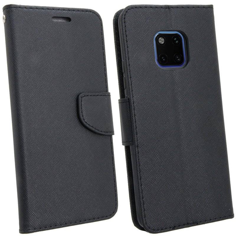 Huawei Mate 20 Pro Tasche Flip Case Schutzhülle Schwarz