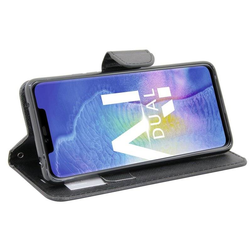 Huawei Mate 20 Pro Tasche Flip Case Schutzhülle Schwarz