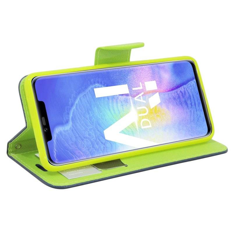 Huawei Mate 20 Pro Tasche Flip Case Schutzhülle Blau