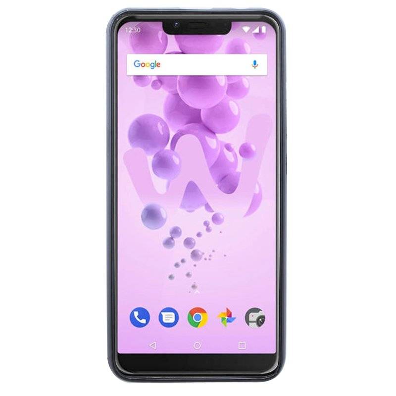 Wiko View 2 Go Silikon Hülle Cover Case Schwarz