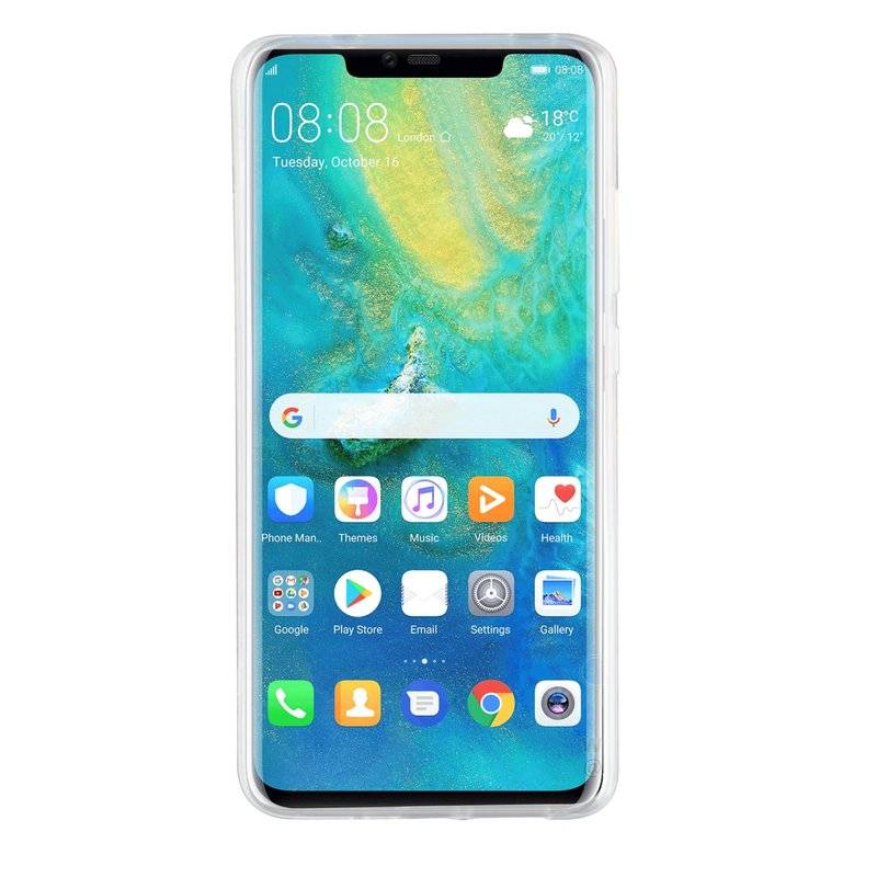 Huawei Mate 20 Pro Silikon Hülle Cover Case Bumper Transparent