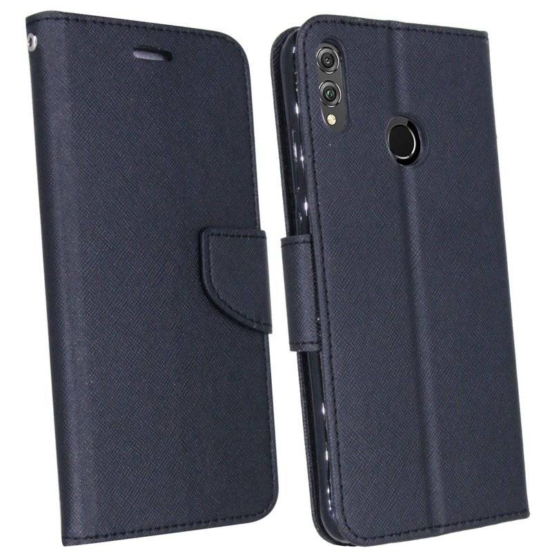 Honor 8X Tasche Flip Case Schutzhülle Schwarz