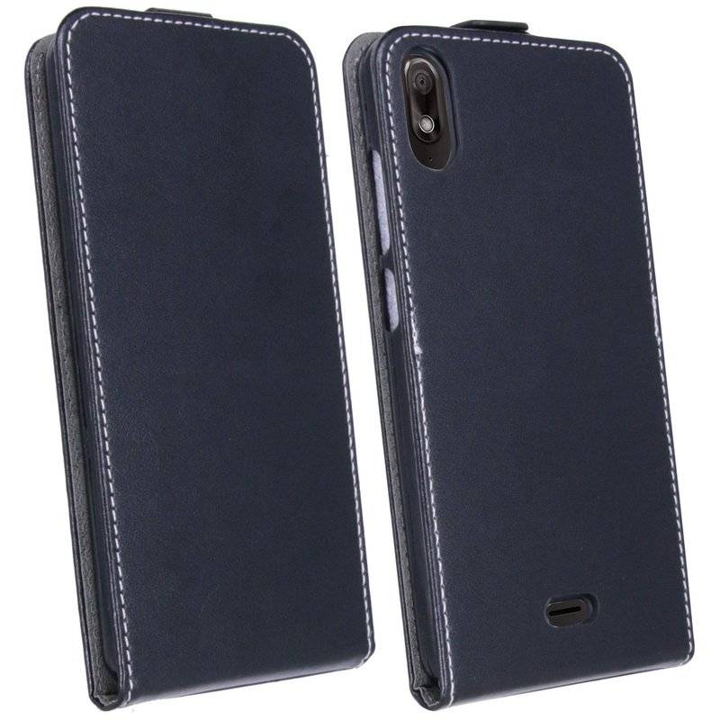 Wiko View 2 Go Tasche Flip Case Handyhülle Schwarz