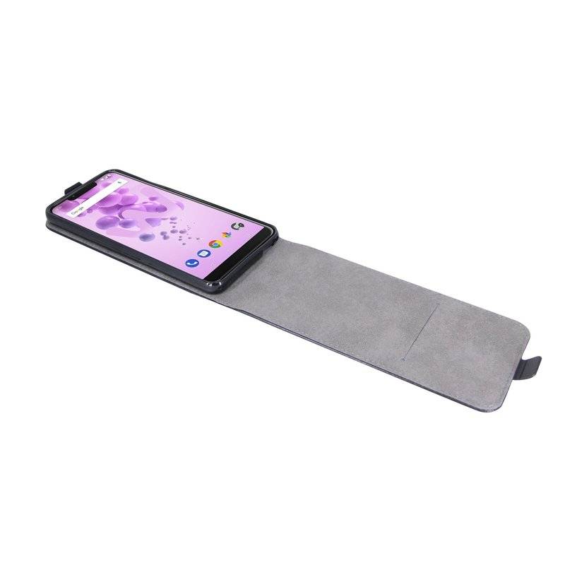 Wiko View 2 Go Tasche Flip Case Handyhülle Schwarz