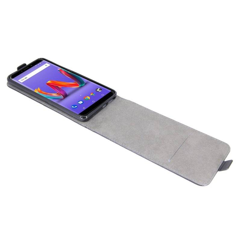 Wiko Harry 2 Handyhülle Tasche Flip Case Schutzhülle Schwarz