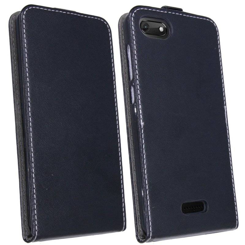 Wiko Harry 2 Handyhülle Tasche Flip Case Schutzhülle Schwarz