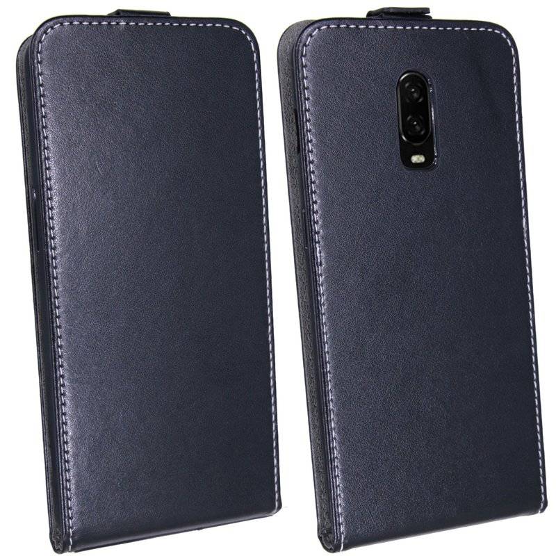 OnePlus 6T Tasche Flip Case Schutzhülle Schwarz