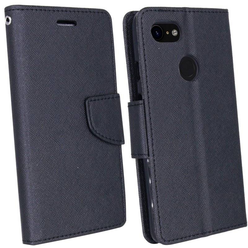 Google Pixel 3 Tasche Flip Case Handy Schutzhülle Schwarz