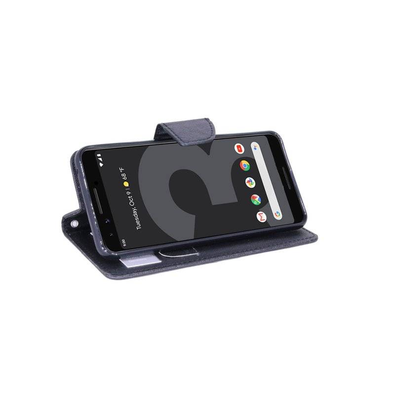 Google Pixel 3 Tasche Flip Case Handy Schutzhülle Schwarz