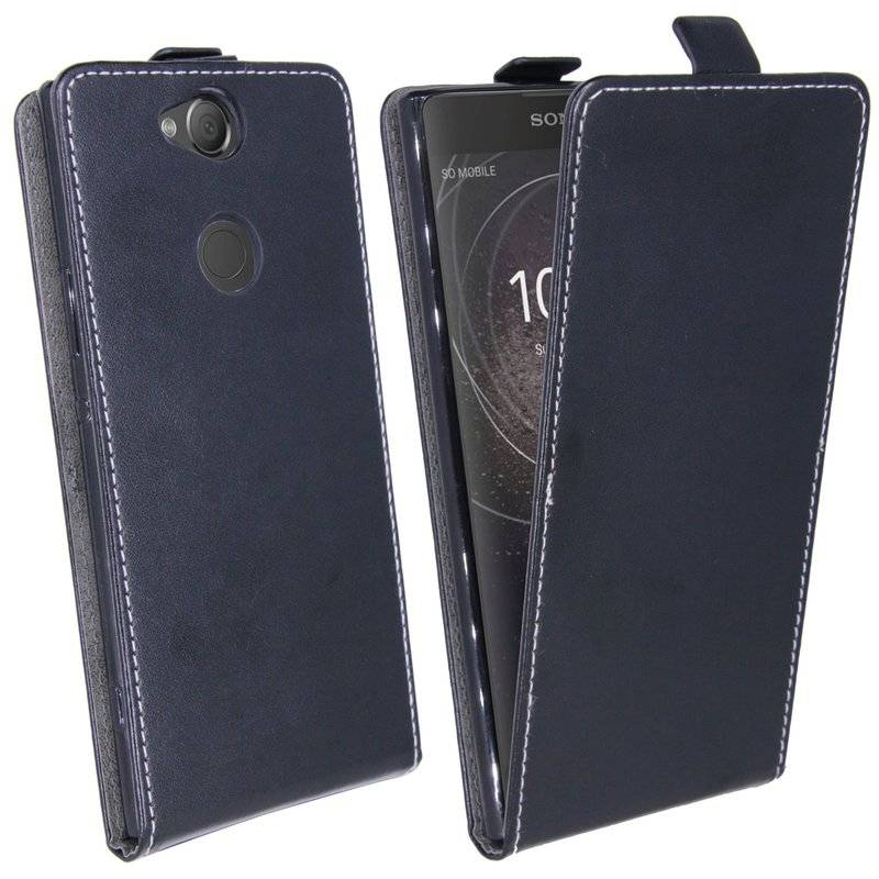 Sony Xperia XA2 Plus Tasche Flip Case Handy Schutzhülle Schwarz