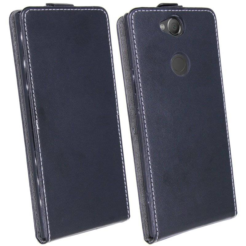 Sony Xperia XA2 Plus Tasche Flip Case Handy Schutzhülle Schwarz