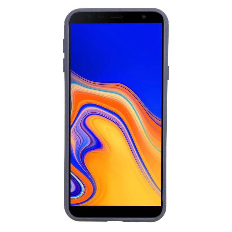 Samsung Galaxy J4+ Plus (J415F) Silikon Hülle Cover Case Bumper Schwarz