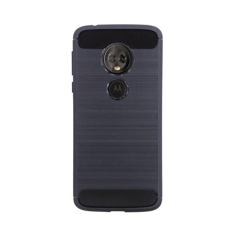 Motorola Moto G6 Play Silikon Hülle Cover Case Bumper Schutz Schwarz
