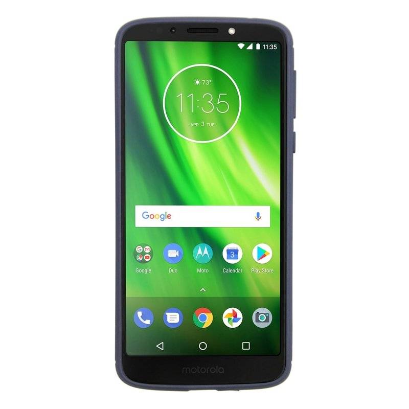 Motorola Moto G6 Play Silikon Hülle Cover Case Bumper Schutz Schwarz