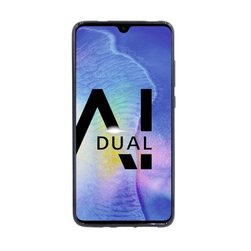 Huawei Mate 20 Silikon Hülle S-Line Cover Case Bumper Schwarz
