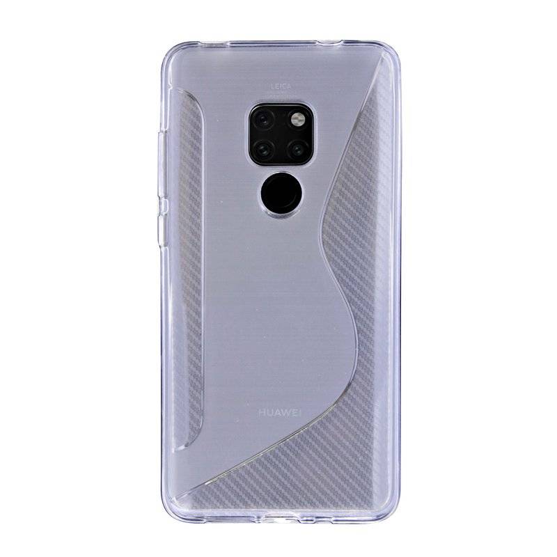 Huawei Mate 20 Silikon Hülle S-Line Cover Case Bumper Transparent