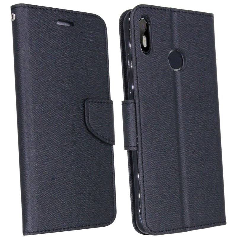 BQ Aquaris C Tasche Flip Case Handy Schutzhülle Schwarz