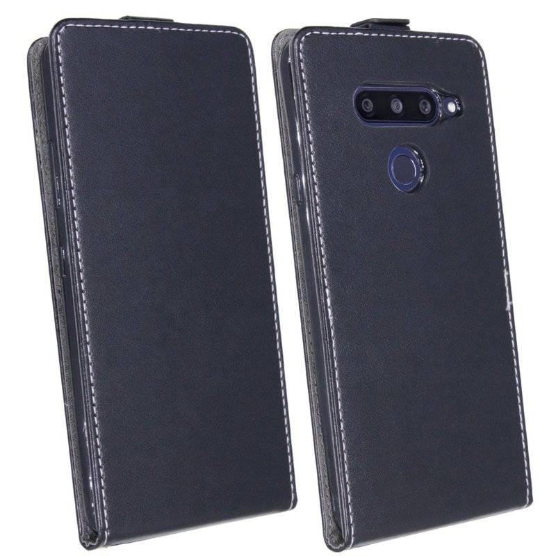 LG V40 ThinQ Tasche Flip Case Handy Schutzhülle Schwarz