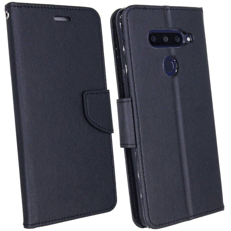LG V40 ThinQ Tasche Flip Case Schutzhülle Schwarz
